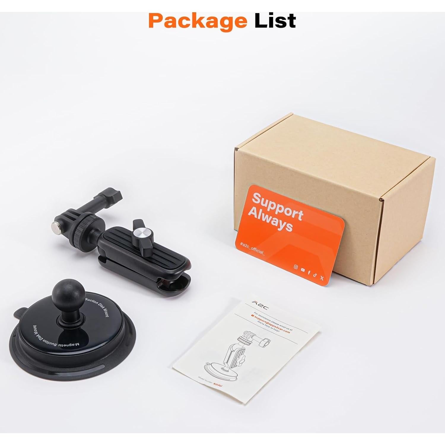 Magnetic Mount Magnet for Action Camera, 360 Quick Car Holder Attachment for GoPro Max Hero 13 12 11 10 9 8 7 6 Insta360 X3 X4 Go3 DJI Action 4 Osmo Pocket 3 Mounting Accessories