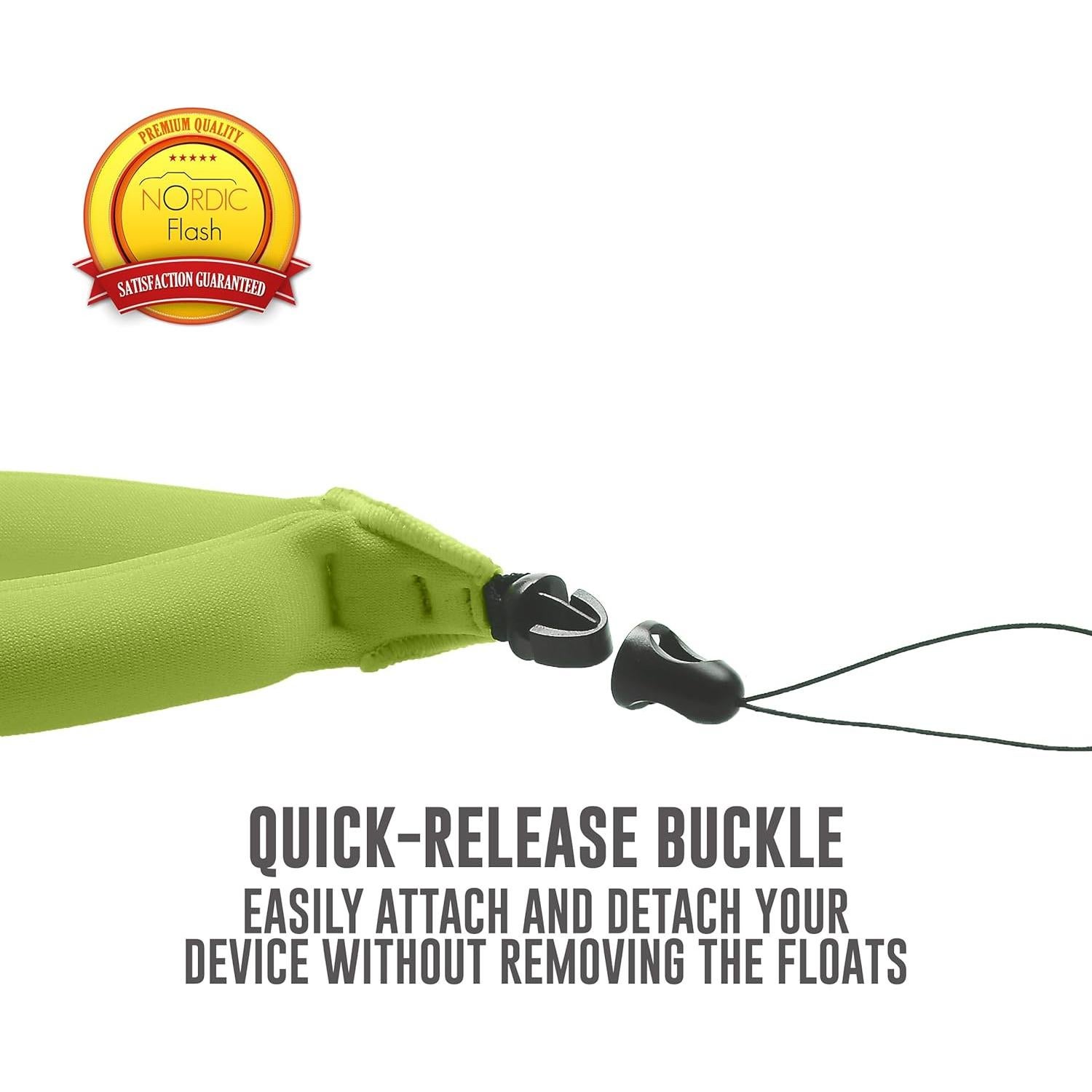 Flotador de Cámara Impermeable - Correa Flotante Rosa y Verde