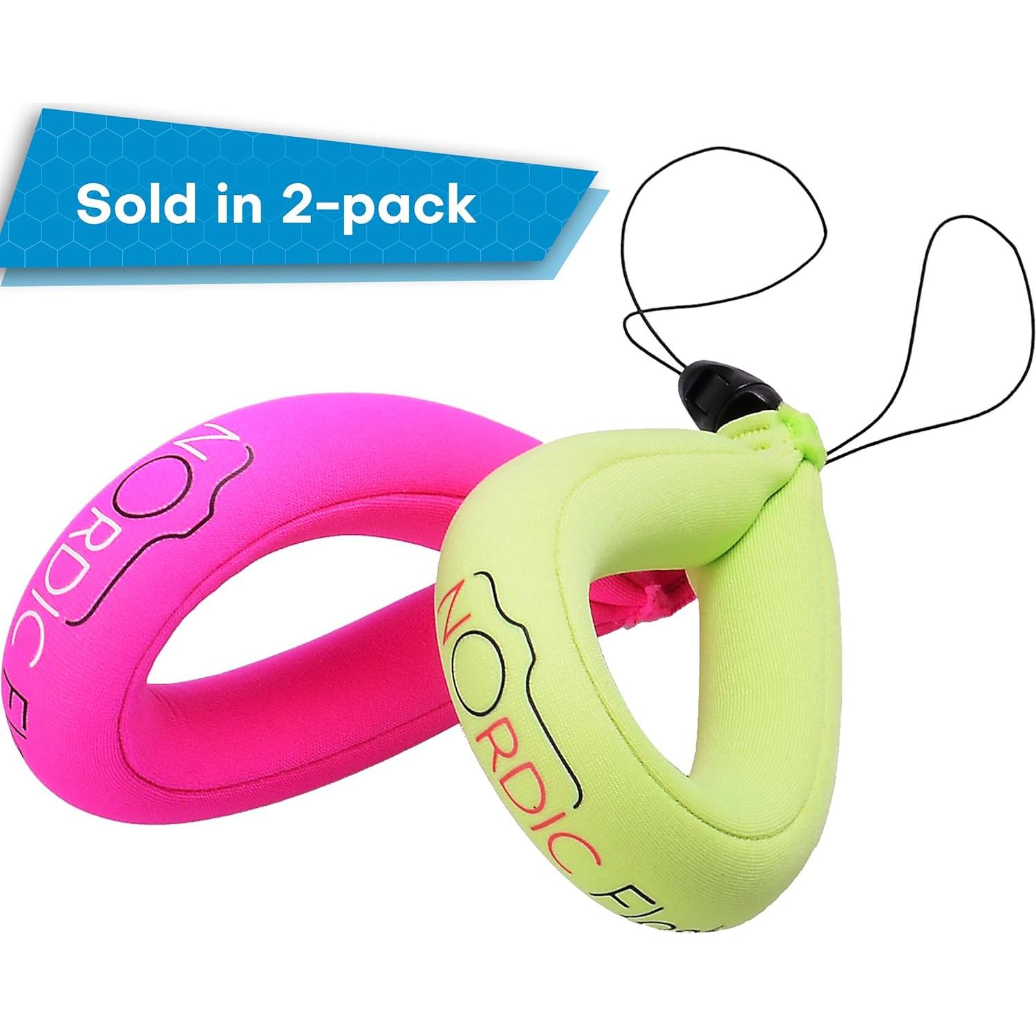 Flotador de Cámara Impermeable - Correa Flotante Rosa y Verde