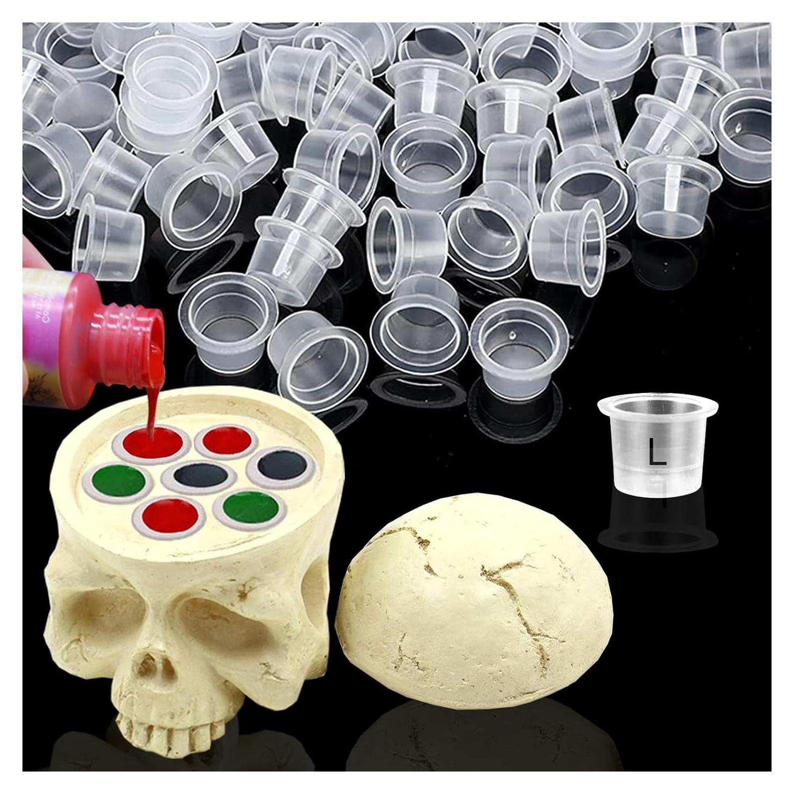 Soporte de Tinta para Tatuajes Anghie con 100 Tapas Grandes