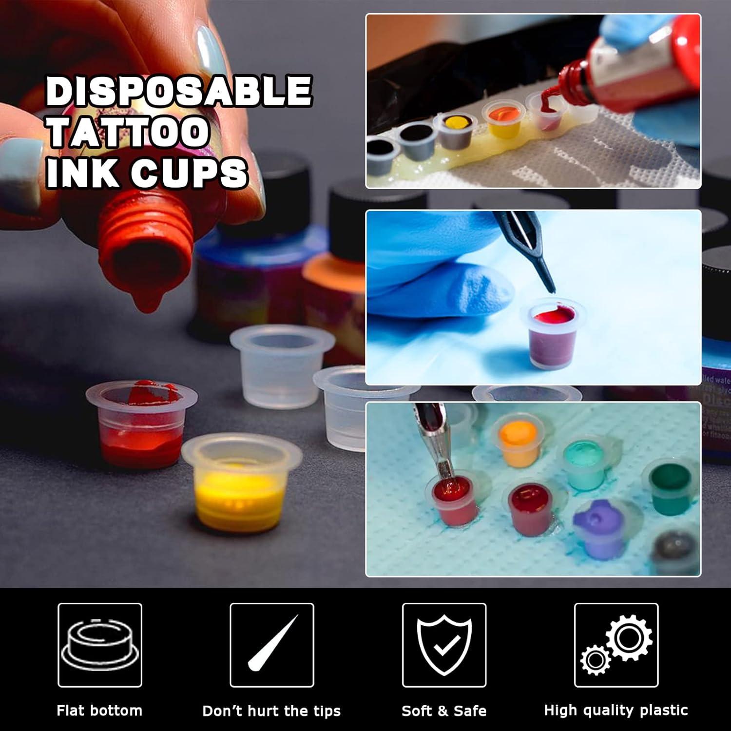 Soporte de Tinta para Tatuajes Anghie con 100 Tapas Grandes