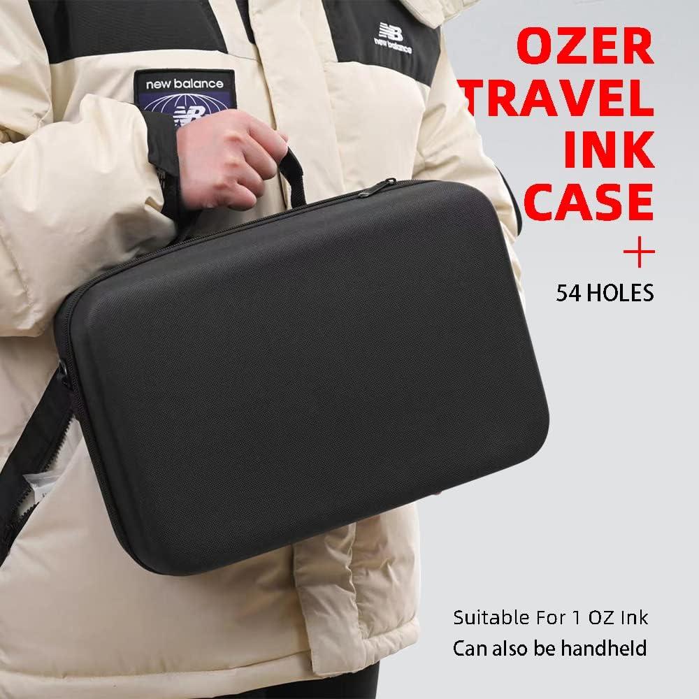 Estuche de Tinta para Dibujo OZER - Capacidad 54 Botellas 29.57 ml