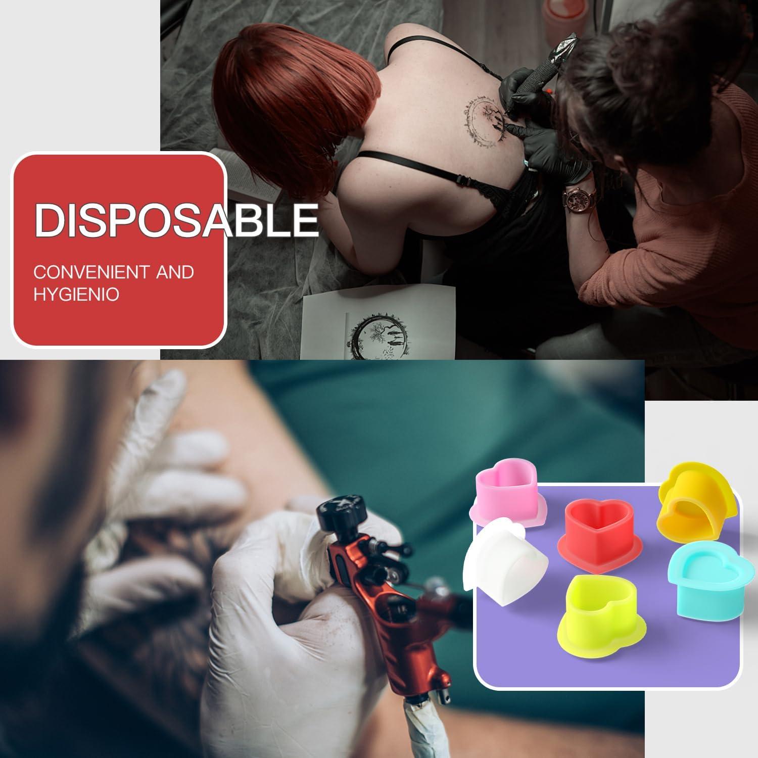 200 Soportes de Tinta Desechables OZER para Tatuajes