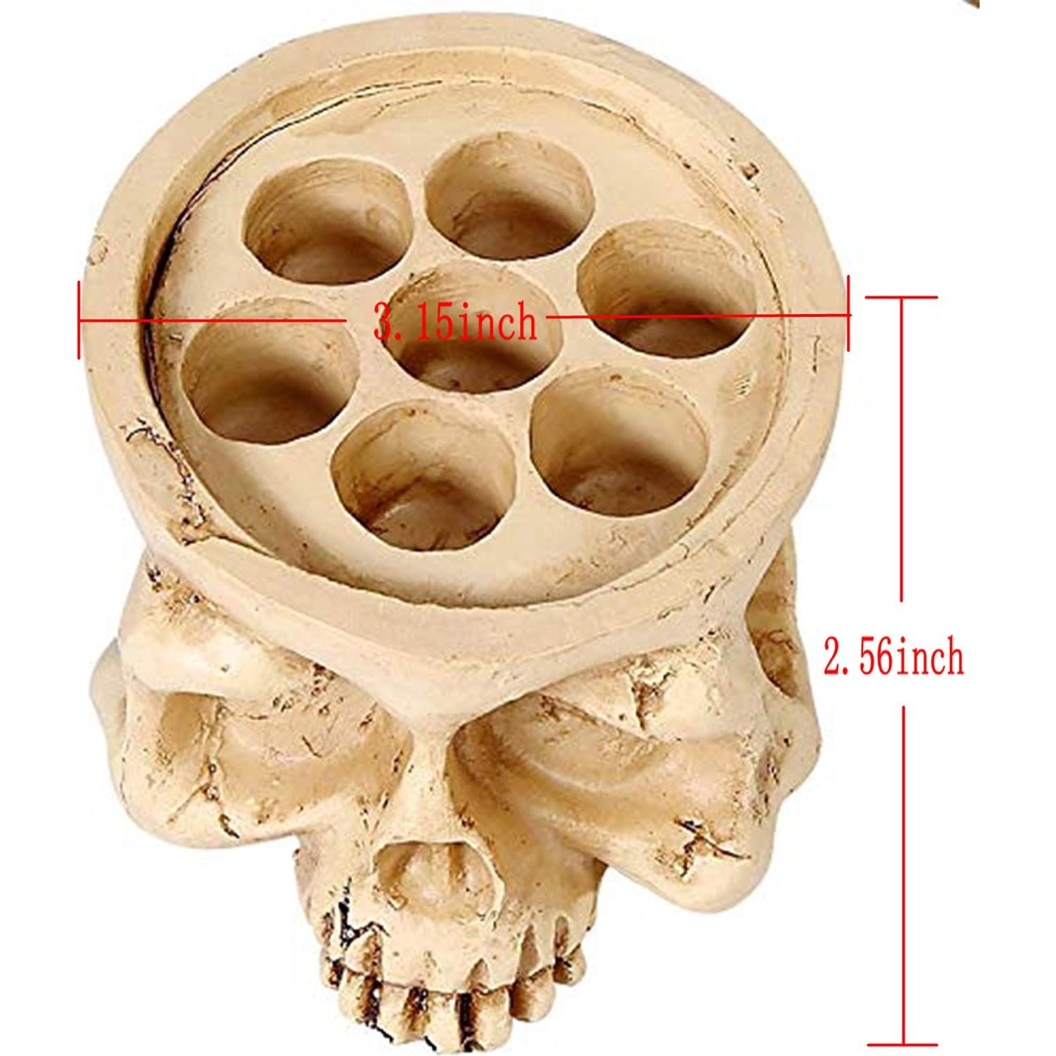 Soporte para Tazas de Tinta de Tatuaje DOWEI - Calavera 7 Agujeros