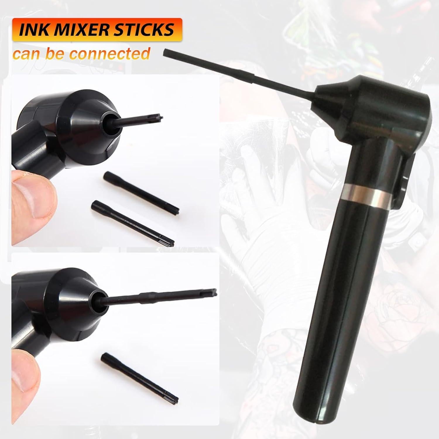 Mezclador de Tinta NAQASE con 100 Varillas Negras - Agitador