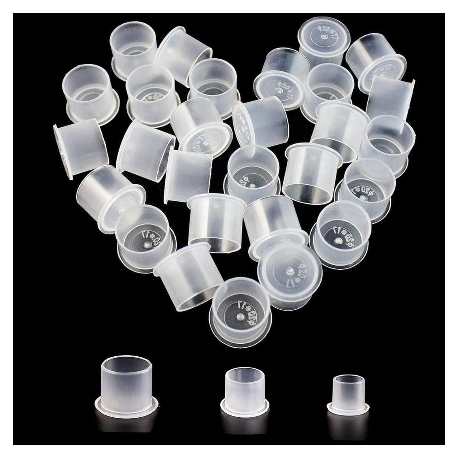 Yuelong 300pcs Copas de Tinta para Tatuaje Mezcladas #11 #14 #17