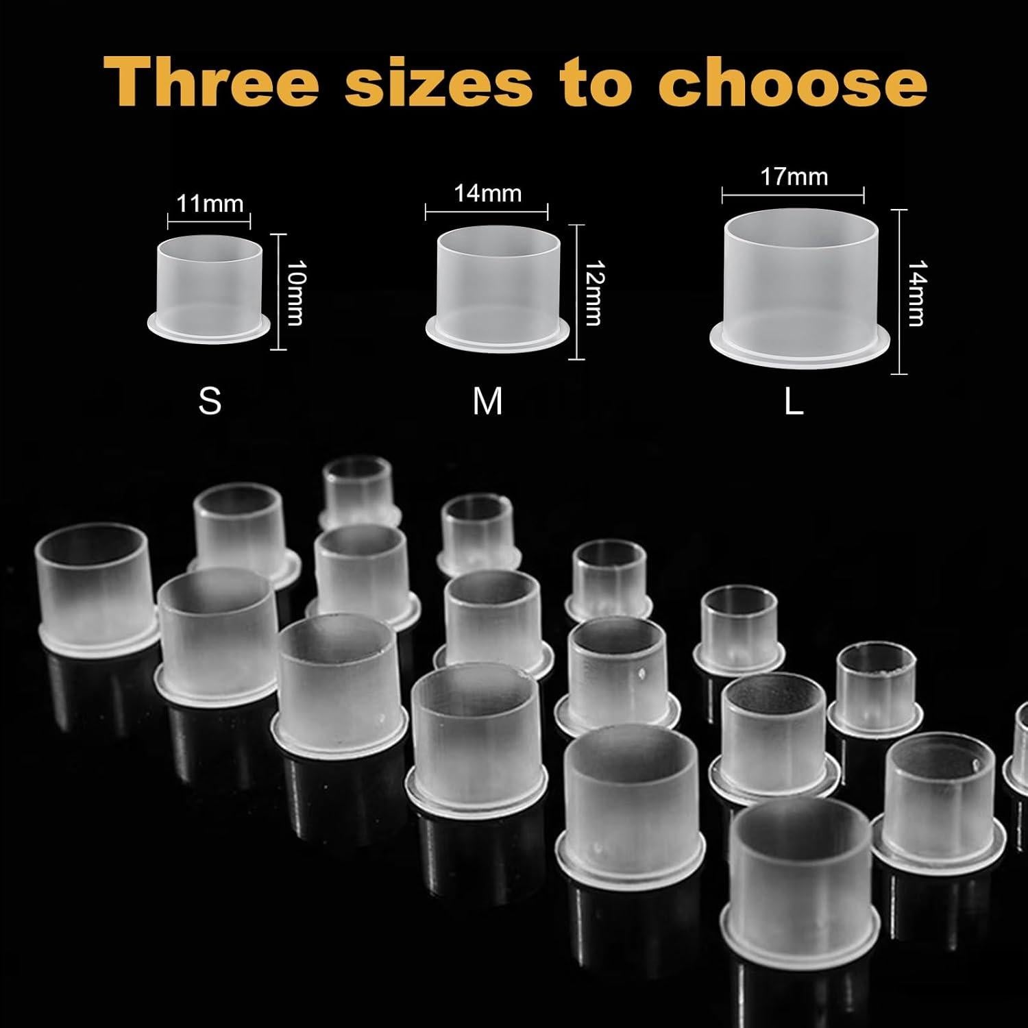 Tazas de Tinta Desechables Jconly 1000Pcs Mediano #14