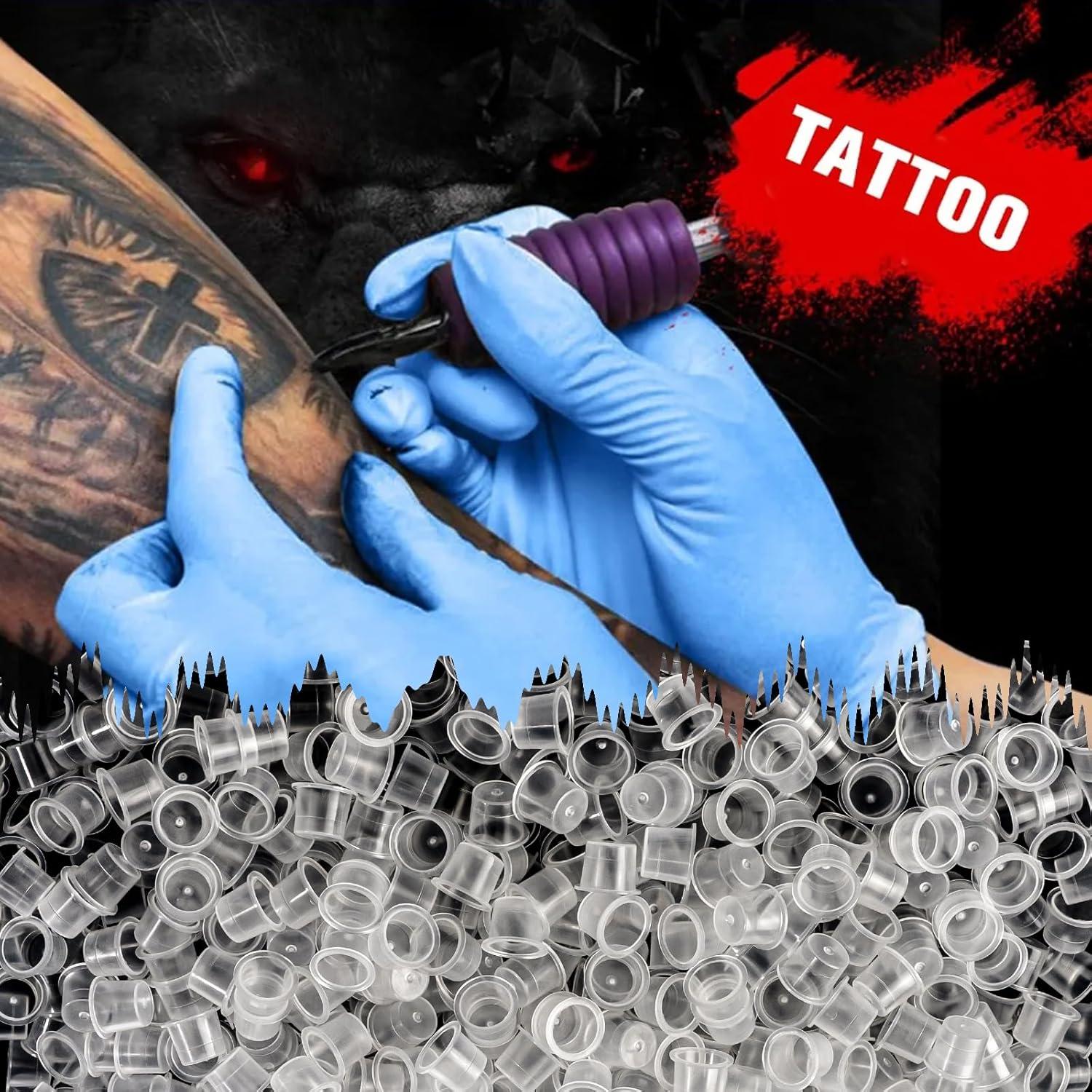 1000 Tapas de Tinta Desechables para Tatuajes Fulasiteu M