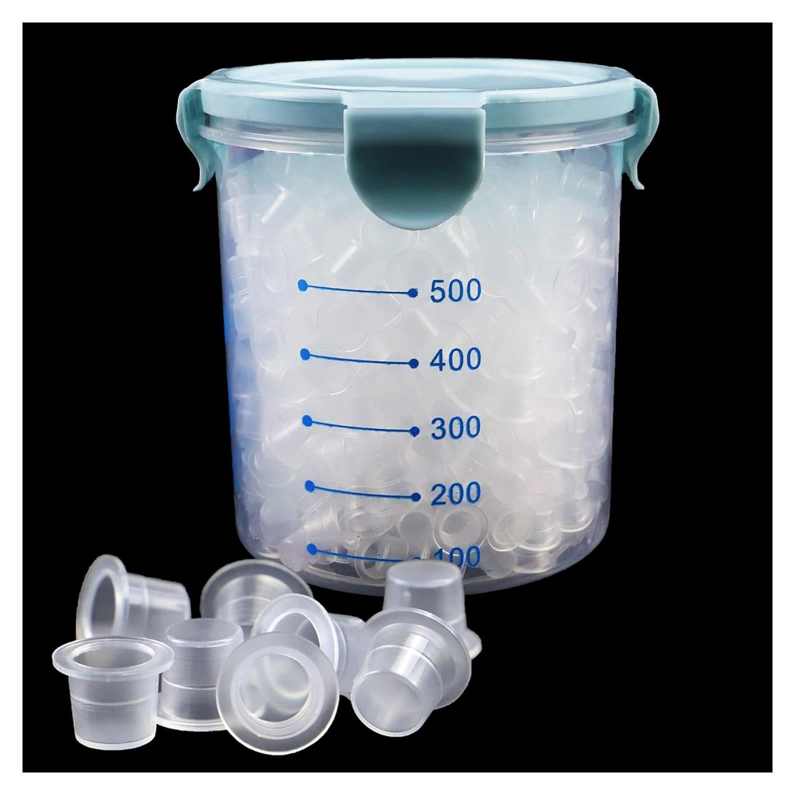 Tapa de Tinta para Tatuajes Inartato 600pcs Pequeña Higiénica