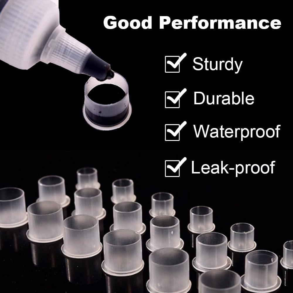 Tazas de Tinta para Tatuajes Gakonp 500pcs Tamaños Mixtos