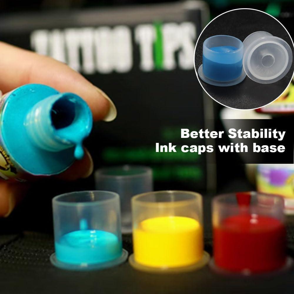 Tazas de Tinta para Tatuajes Gakonp 500pcs Tamaños Mixtos