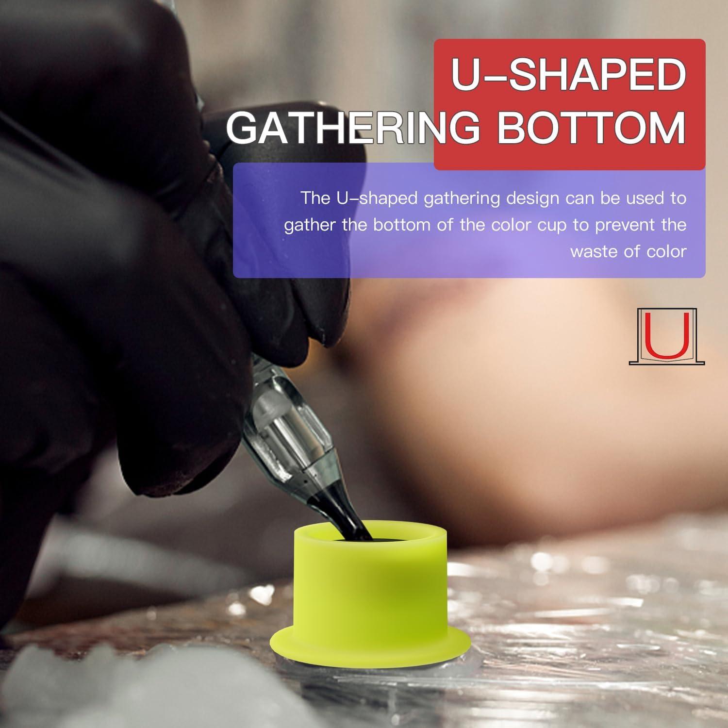 200 Tazas de Silicona Desechables OZER para Tinta Gris