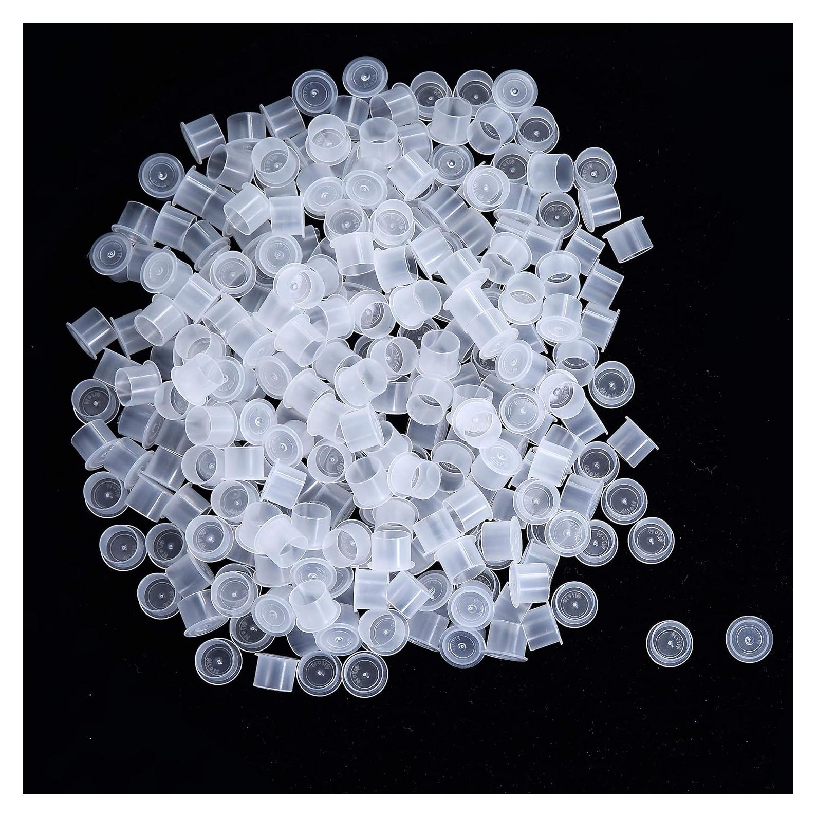 Tazas de Tinta Medianas DOWEI 500pcs 11x13mm Plástico Blanco