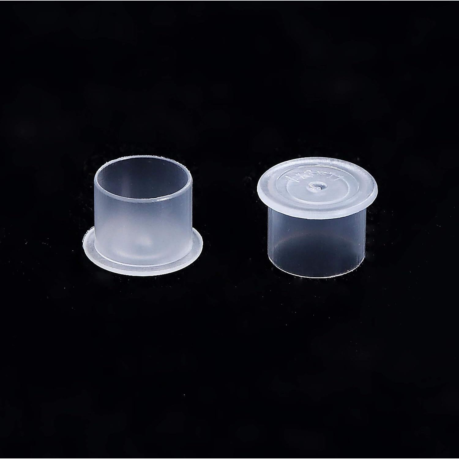 Tazas de Tinta Medianas DOWEI 500pcs 11x13mm Plástico Blanco