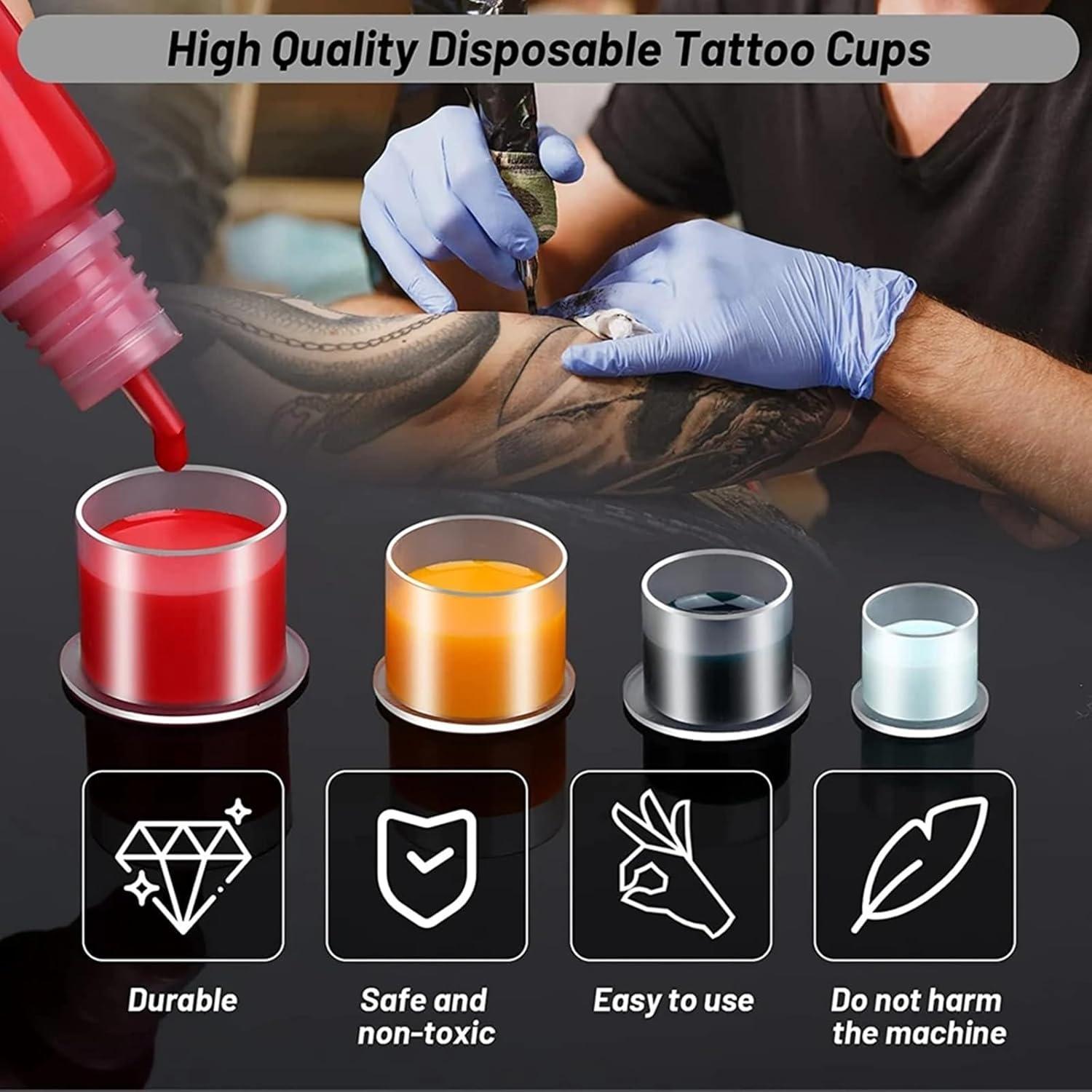 Tazas de Tinta para Tatuajes Prgislew 1000Pcs 8mm Desechables