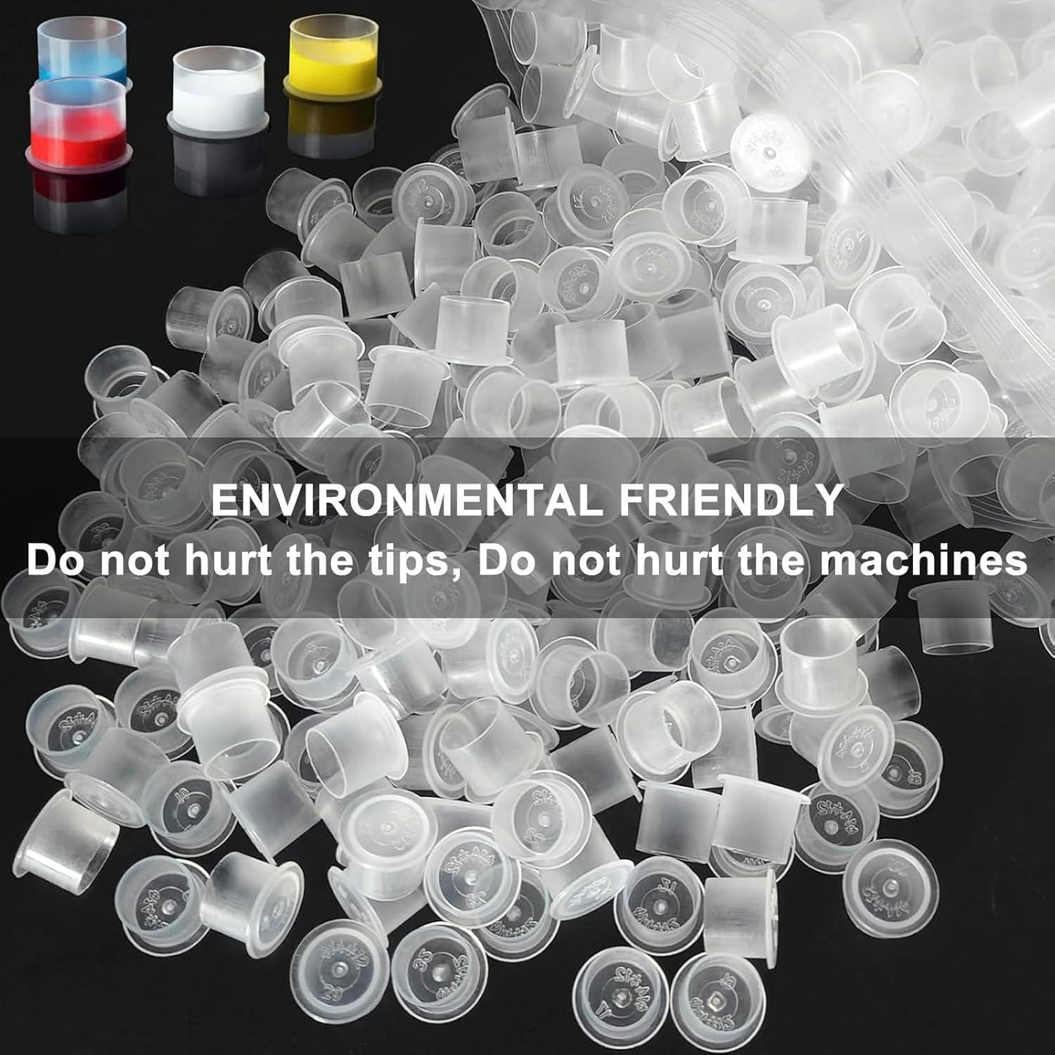 Tazas de Tinta para Tatuajes Prgislew 1000Pcs 8mm Desechables