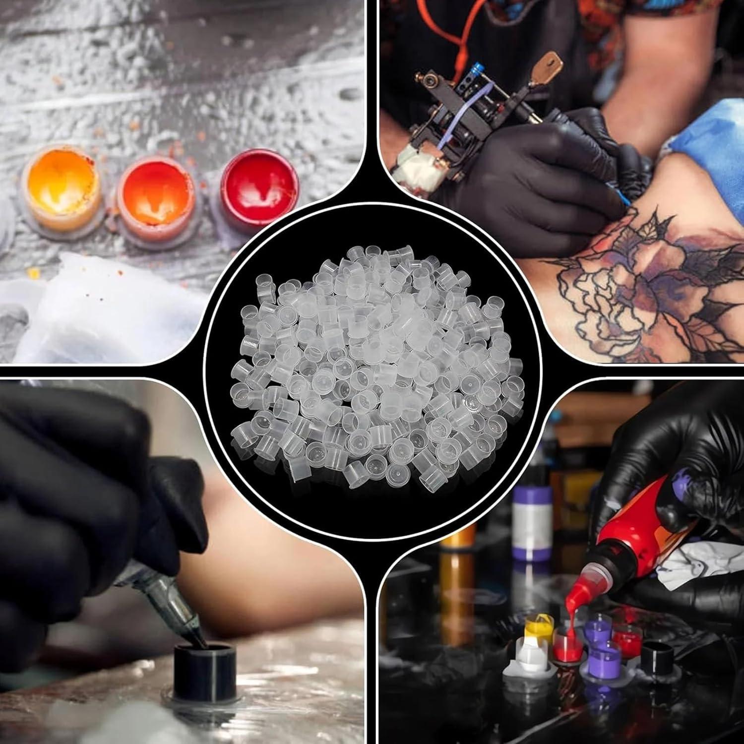 Tazas de Tinta para Tatuajes Prgislew 1000Pcs 8mm Desechables