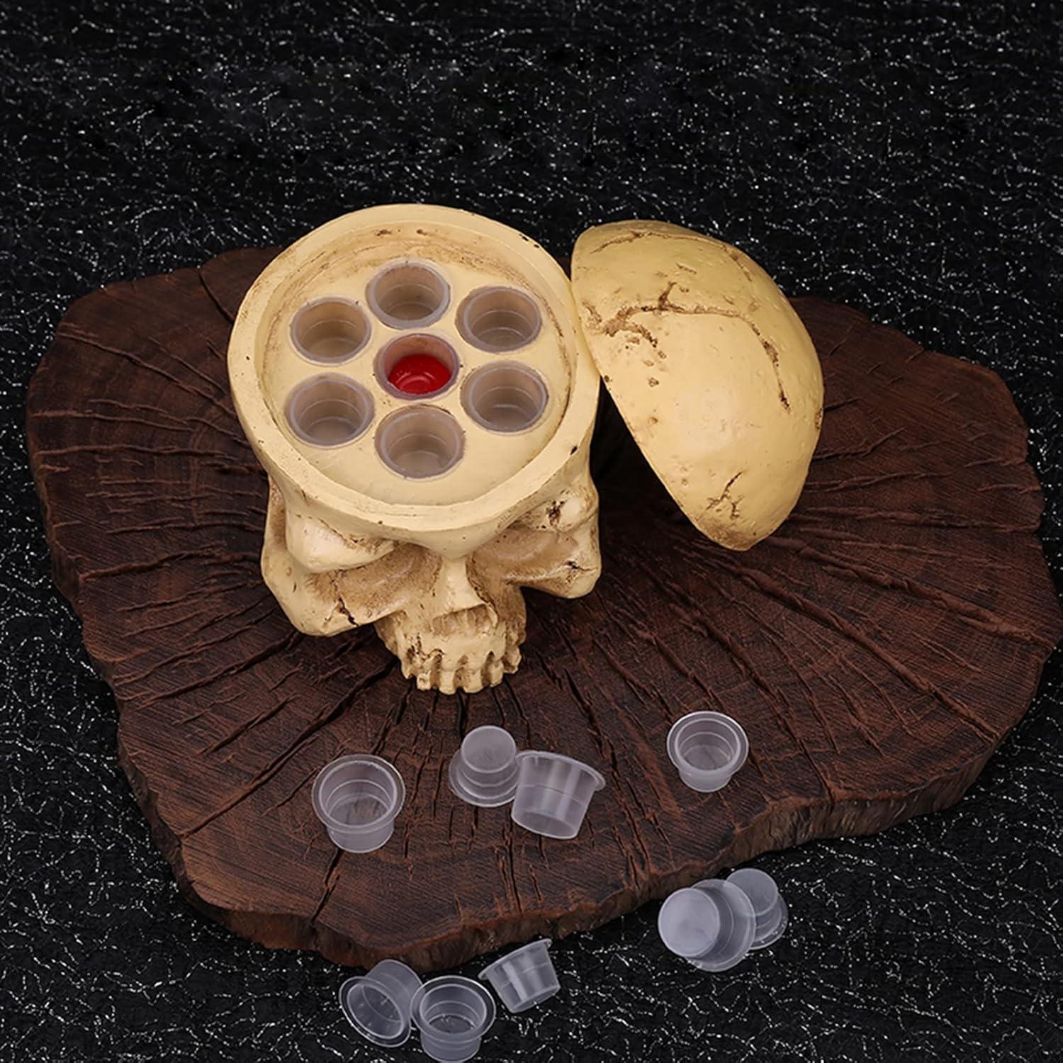 Soporte para Tinta de Tatuaje Yangna Calavera 7 Agujeros