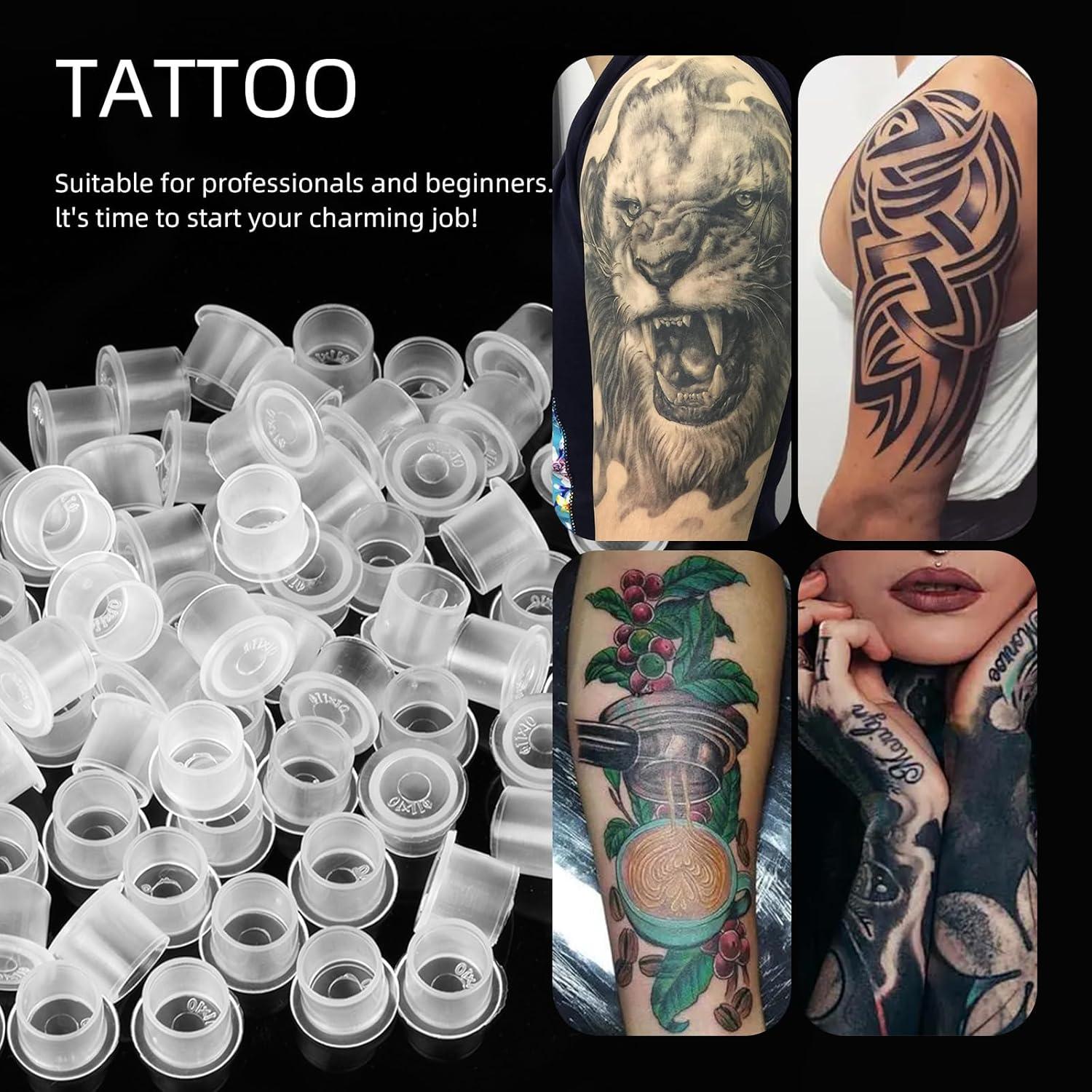 Tazas de Tinta para Tatuajes ATOMUS 100pcs Pequeñas 11mm