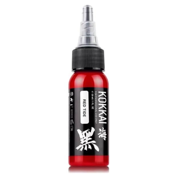 Tinta para Tatuajes Kokkai Sumi Marea Roja 28.35 g Vegana