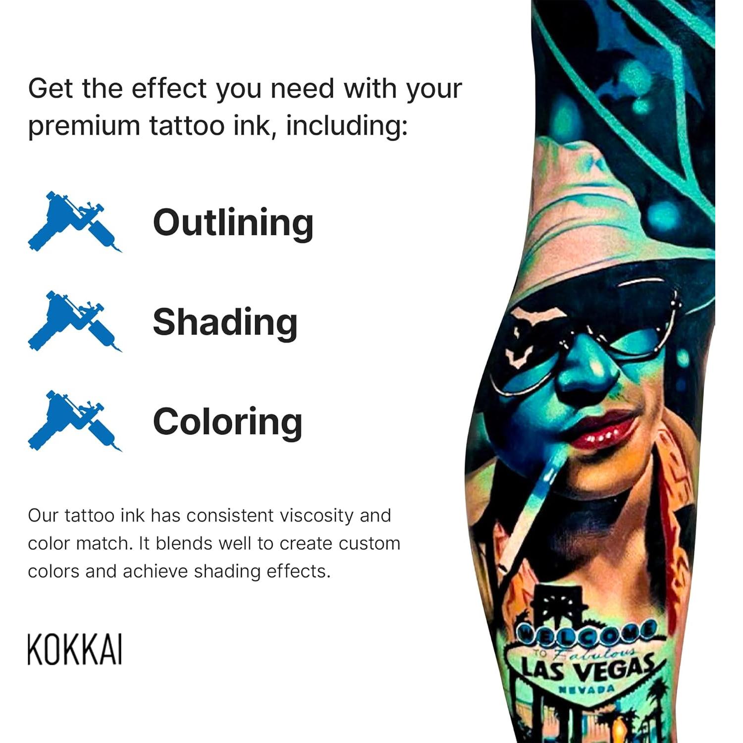 Tinta para Tatuajes Kokkai Sumi Marea Roja 28.35 g Vegana