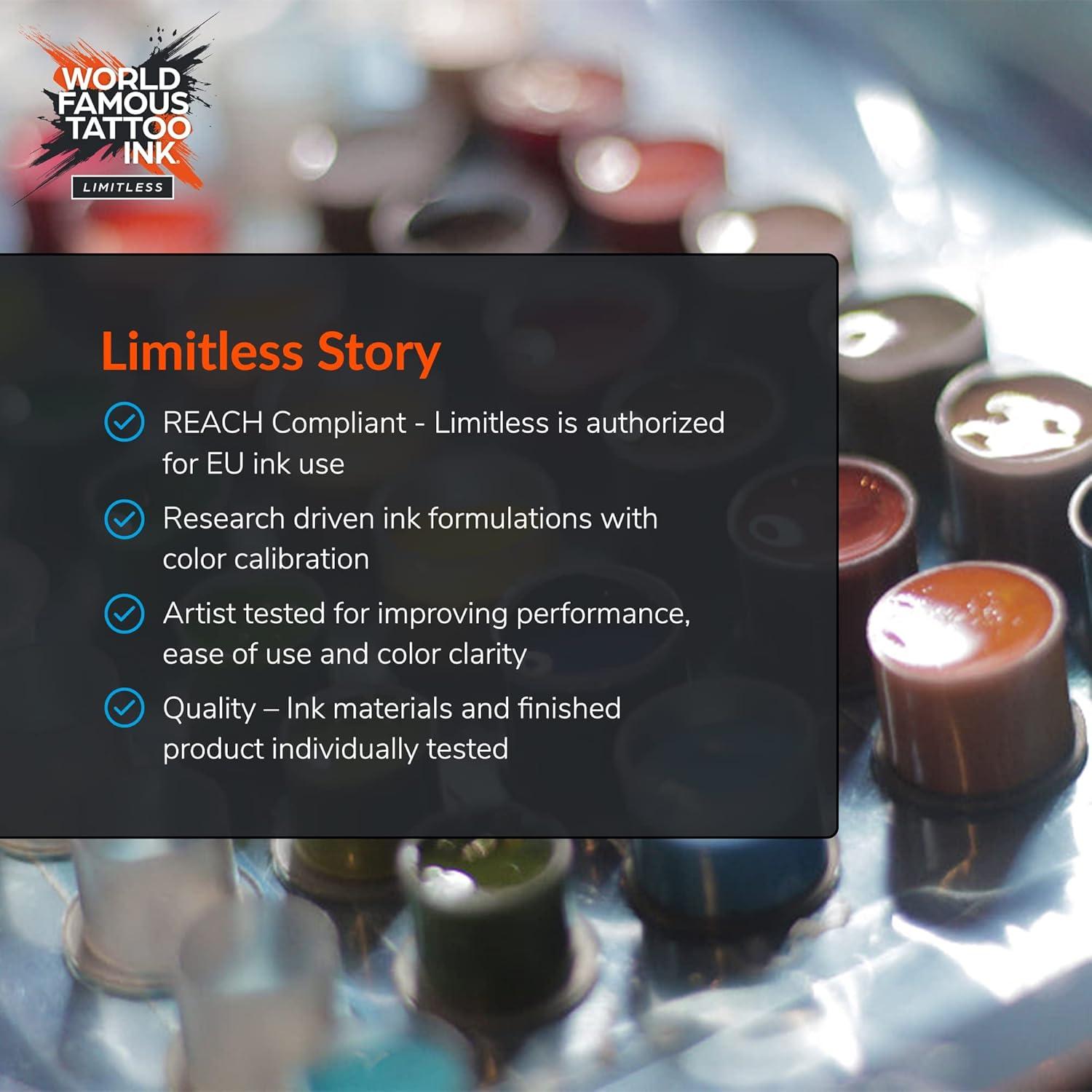 Tinta de Tatuaje Blanca Limitless World Famous 29.57 ml