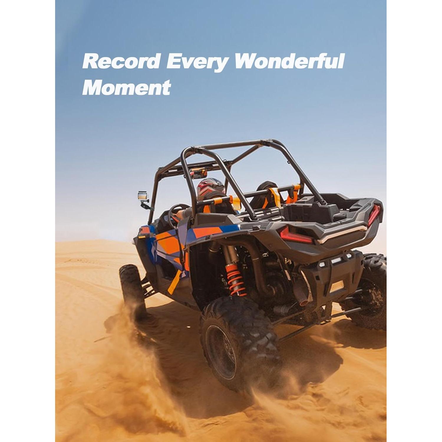 Soporte de cámara UTV ZIDIYORUO para jaulas 4.45-5.08 cm