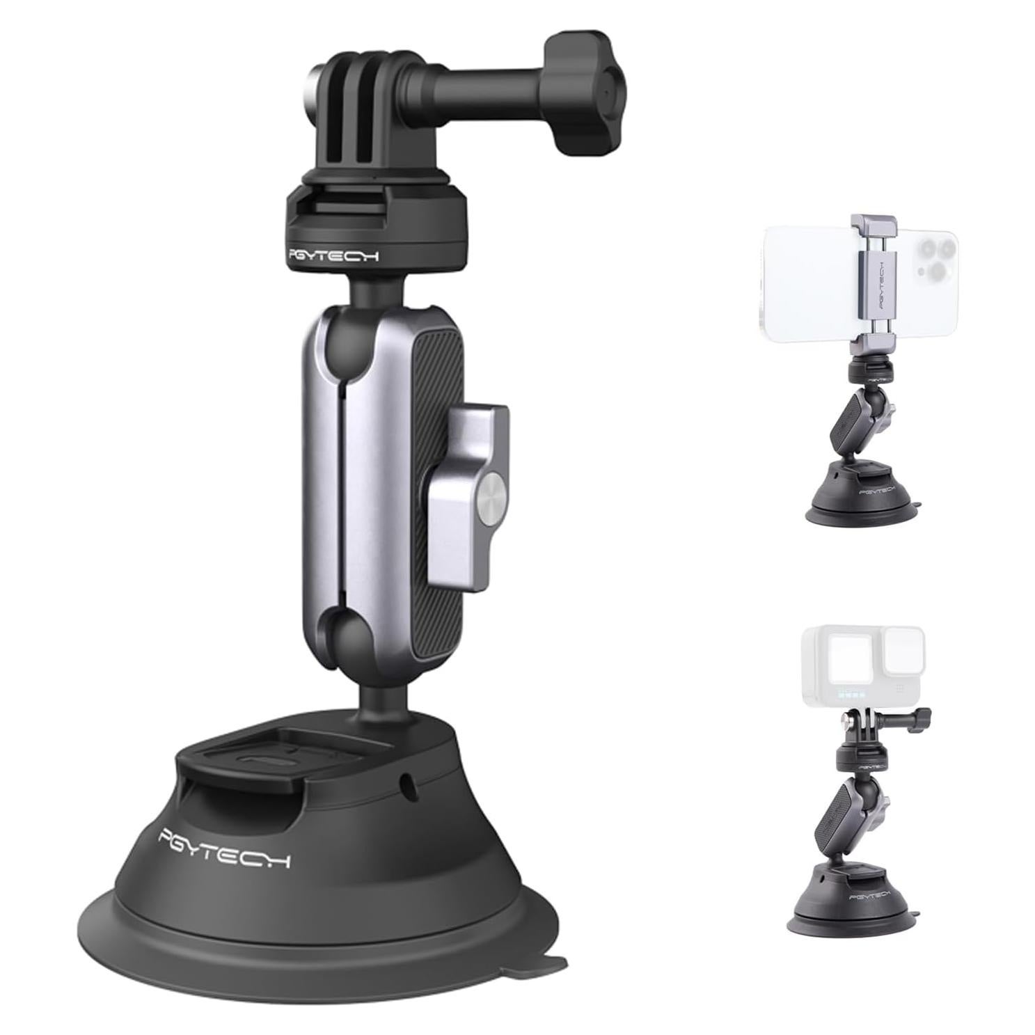 Soporte de Ventosa PGYTECH CapLock para Cámaras de Acción