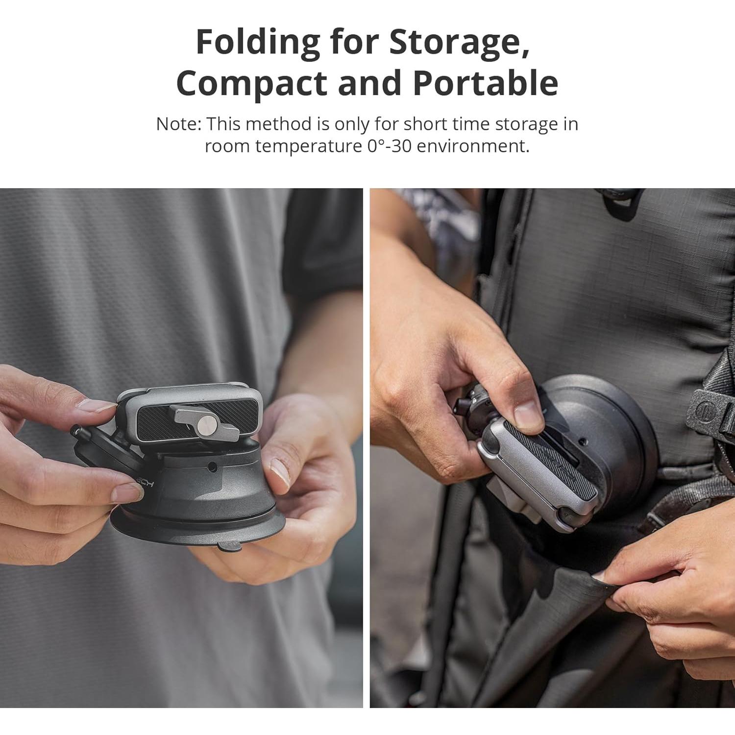 Soporte de Ventosa PGYTECH CapLock para Cámaras de Acción