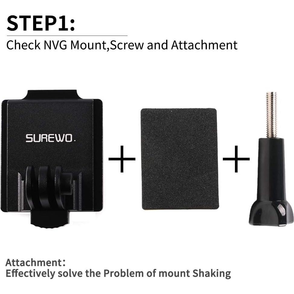 Soporte NVG de Aluminio para GoPro y Cámaras de Acción