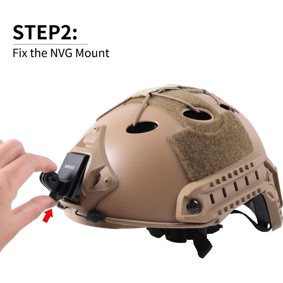 Soporte NVG de Aluminio para GoPro y Cámaras de Acción