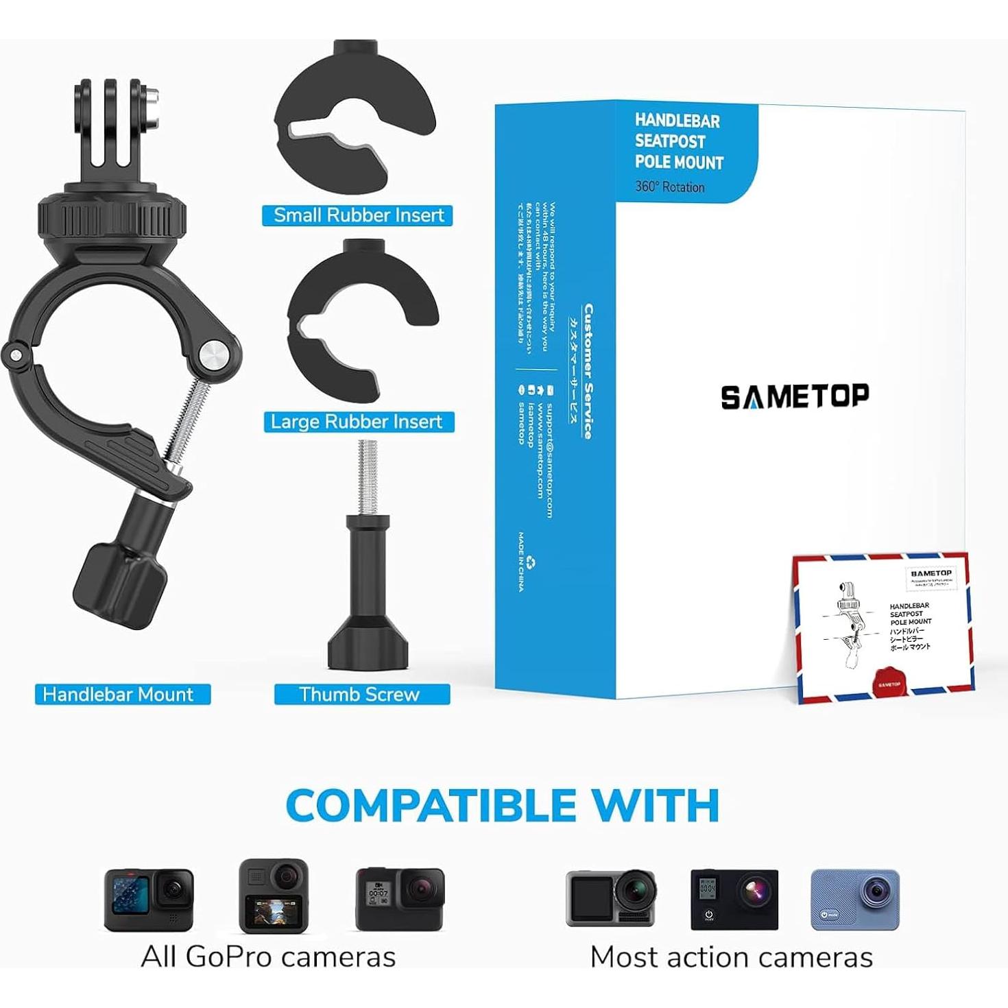 Soporte de Manillar para Bicicleta Sametop SA-S58 - Rotación 360°