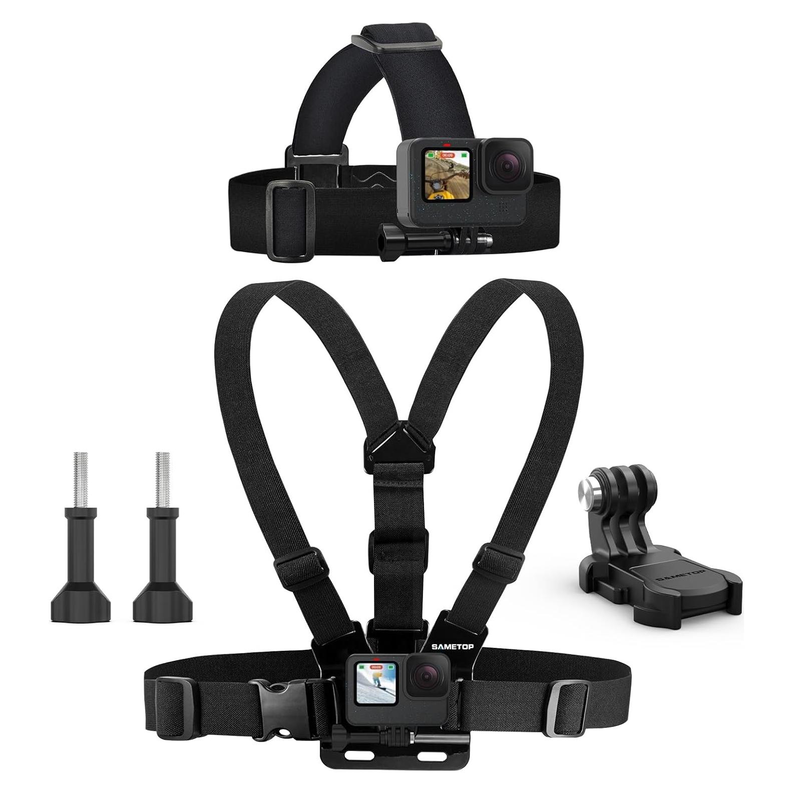 Arnés de Montaje en Cabeza y Pecho Sametop para GoPro