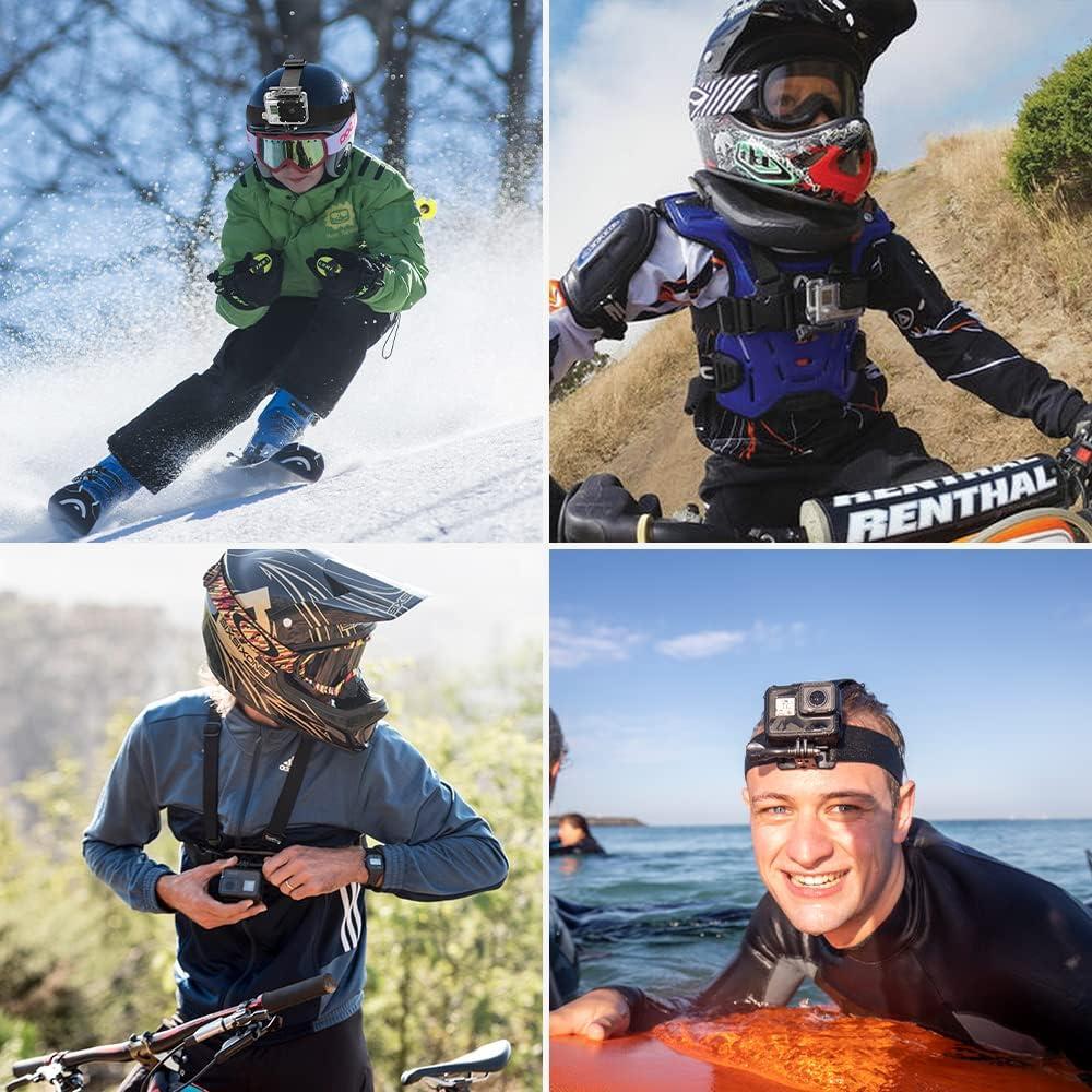 Arnés de Montaje en Cabeza y Pecho Sametop para GoPro