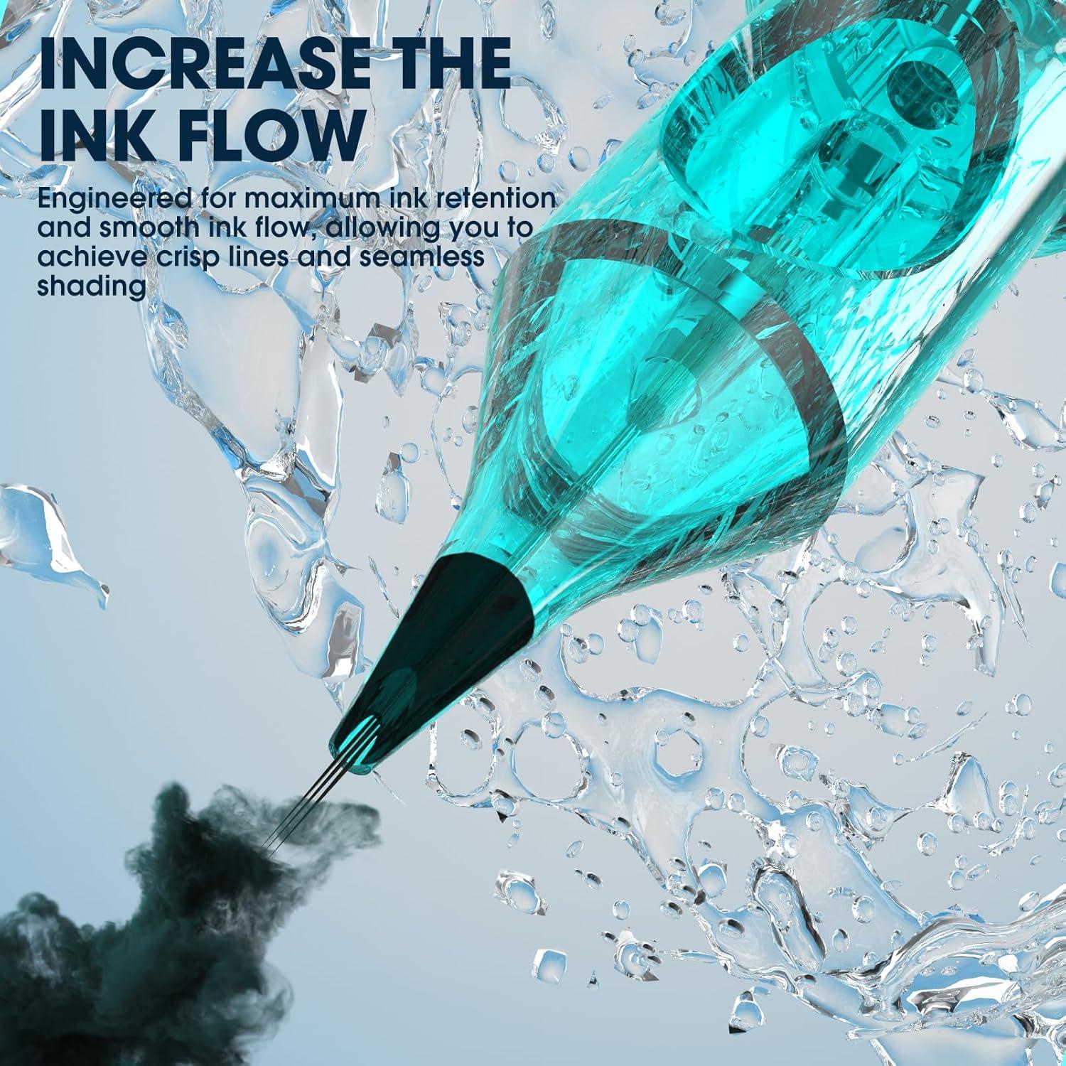 Agujas de Tatuaje INKin 50pcs Mezcla 3RL/5RL/7RL/9RL/14RL