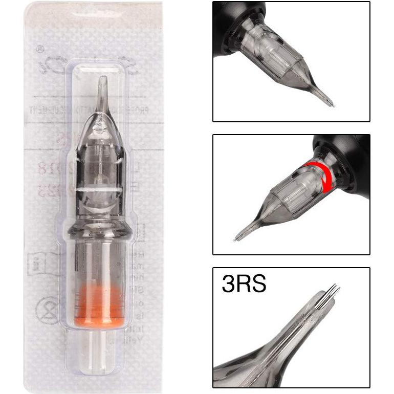 50 Agujas de Cartucho de Tatuaje Mixtas ATOMUS 3RS 5RS 7RS 9RS 11RS