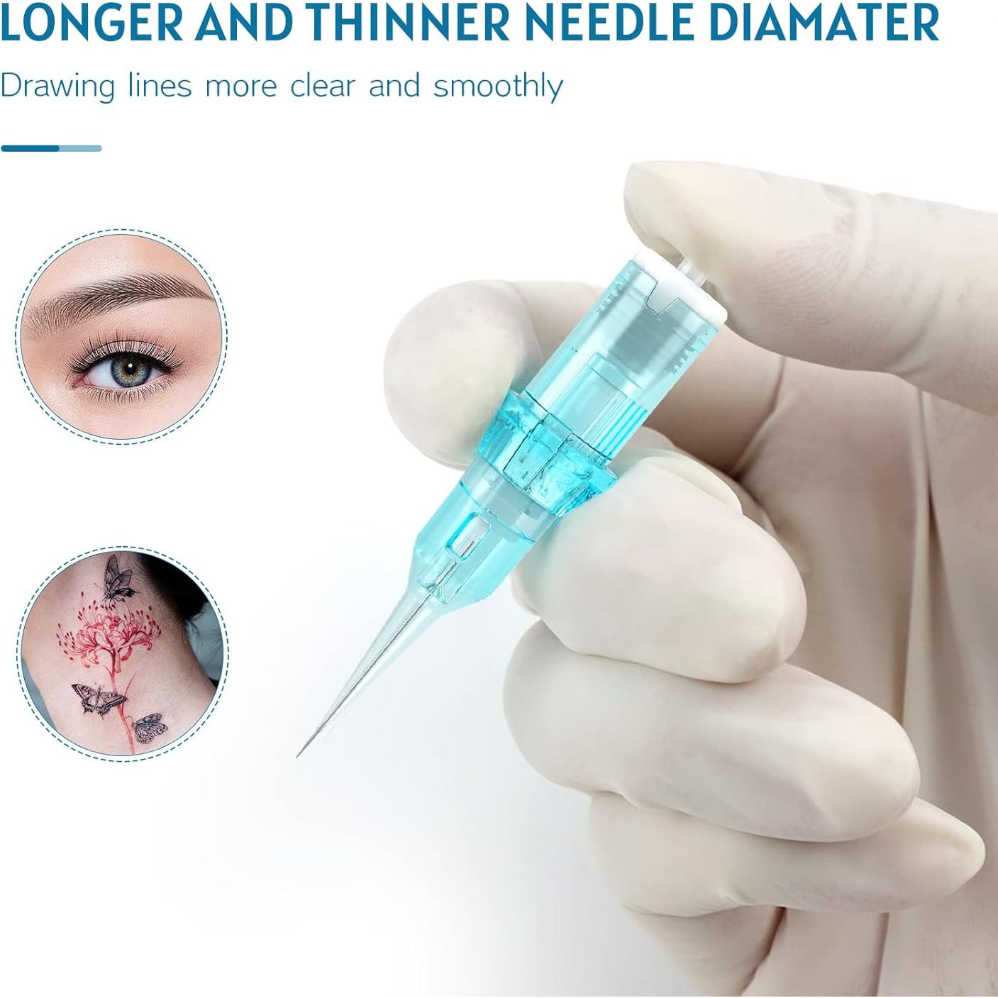 Agujas de Tatuaje TATELF 1RL 0.25mm Cartucho 20PCS