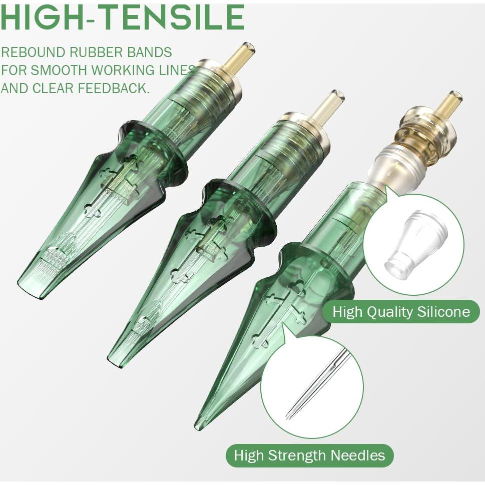 Cartuchos de Aguja Redonda Nazzor 1003RL-X - Paquete de 20