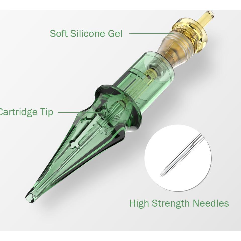 Cartuchos de Aguja Redonda Nazzor 1003RL-X - Paquete de 20