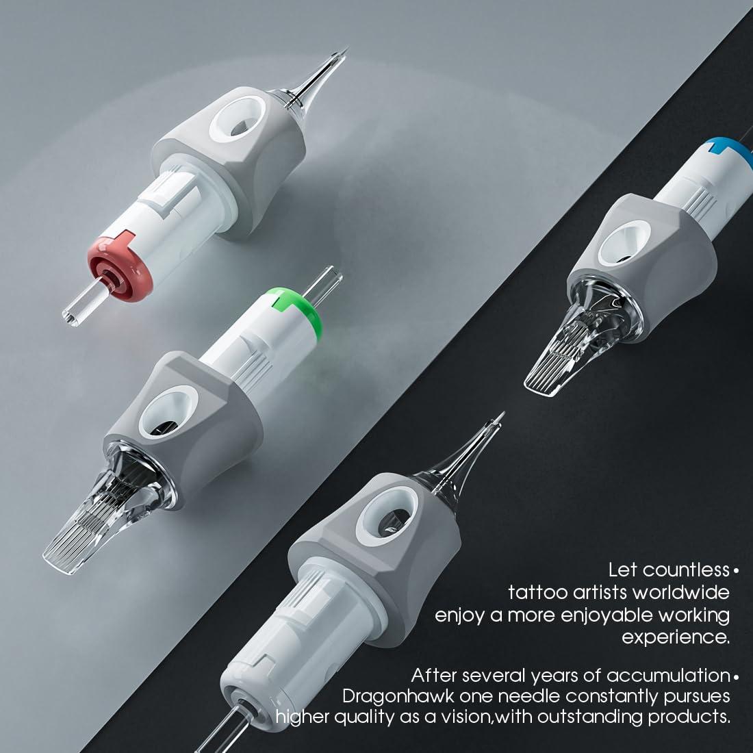 Cartuchos de Agujas de Tatuaje Dragonhawk Glide 50 Unidades 1003RL
