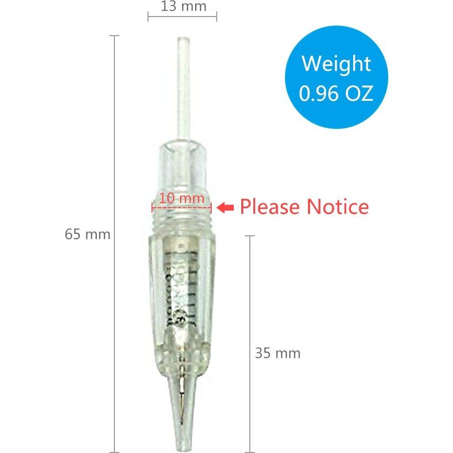 Cartuchos de Maquillaje Permanente Pinkiou 1RL - 10 Piezas