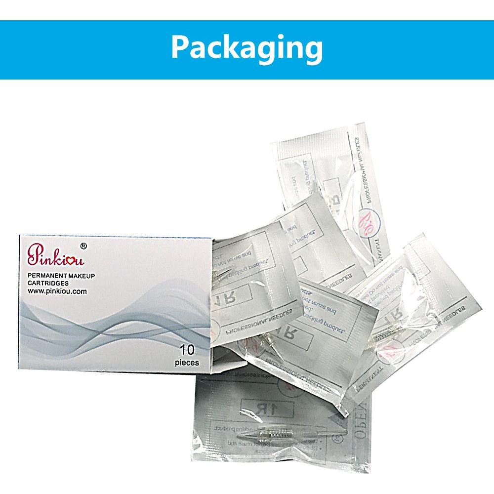 Cartuchos de Maquillaje Permanente Pinkiou 1RL - 10 Piezas