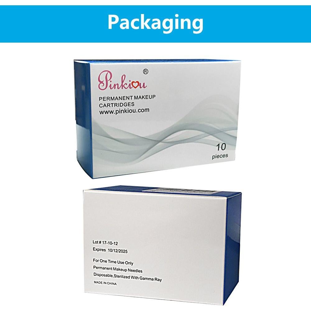 Cartuchos de Maquillaje Permanente Pinkiou 1RL - 10 Piezas