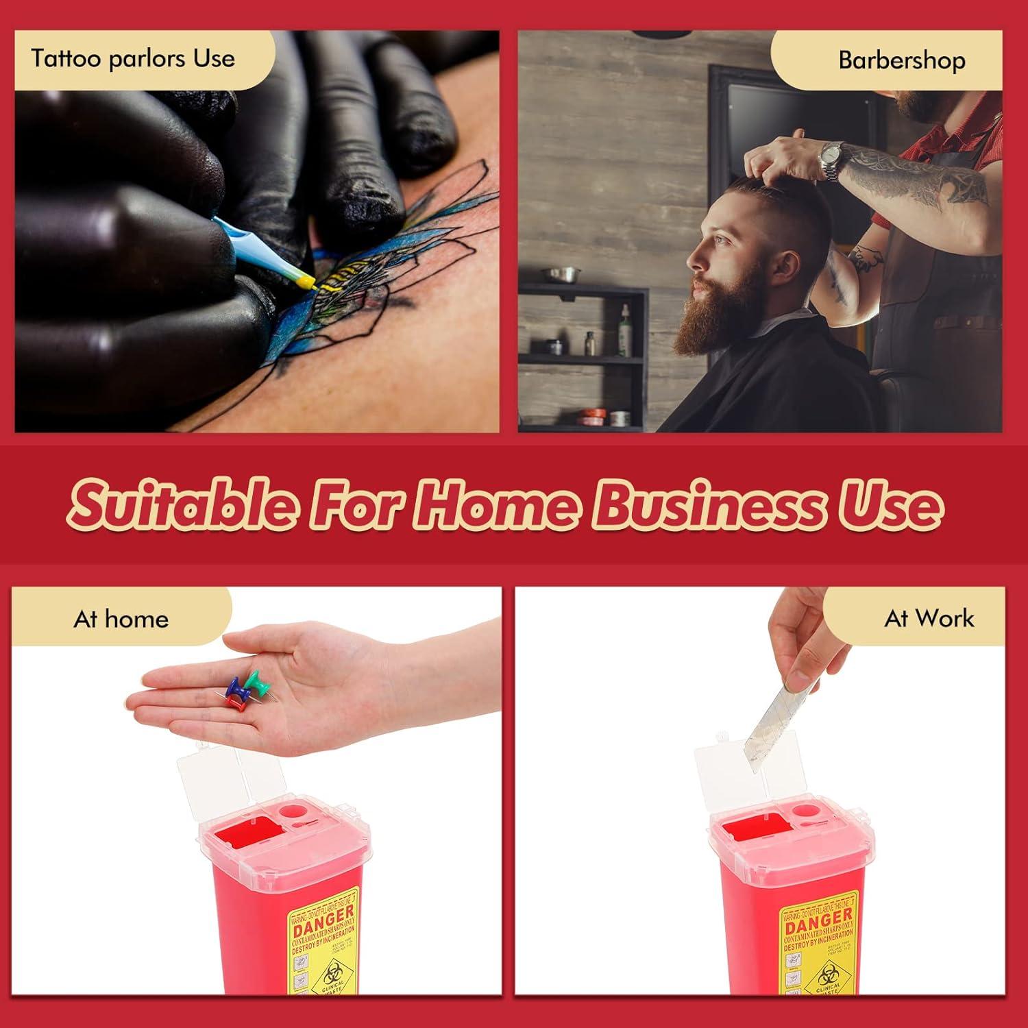 30 Contenedores de Desechos Cortantes Chumia 1 Quart Rojo