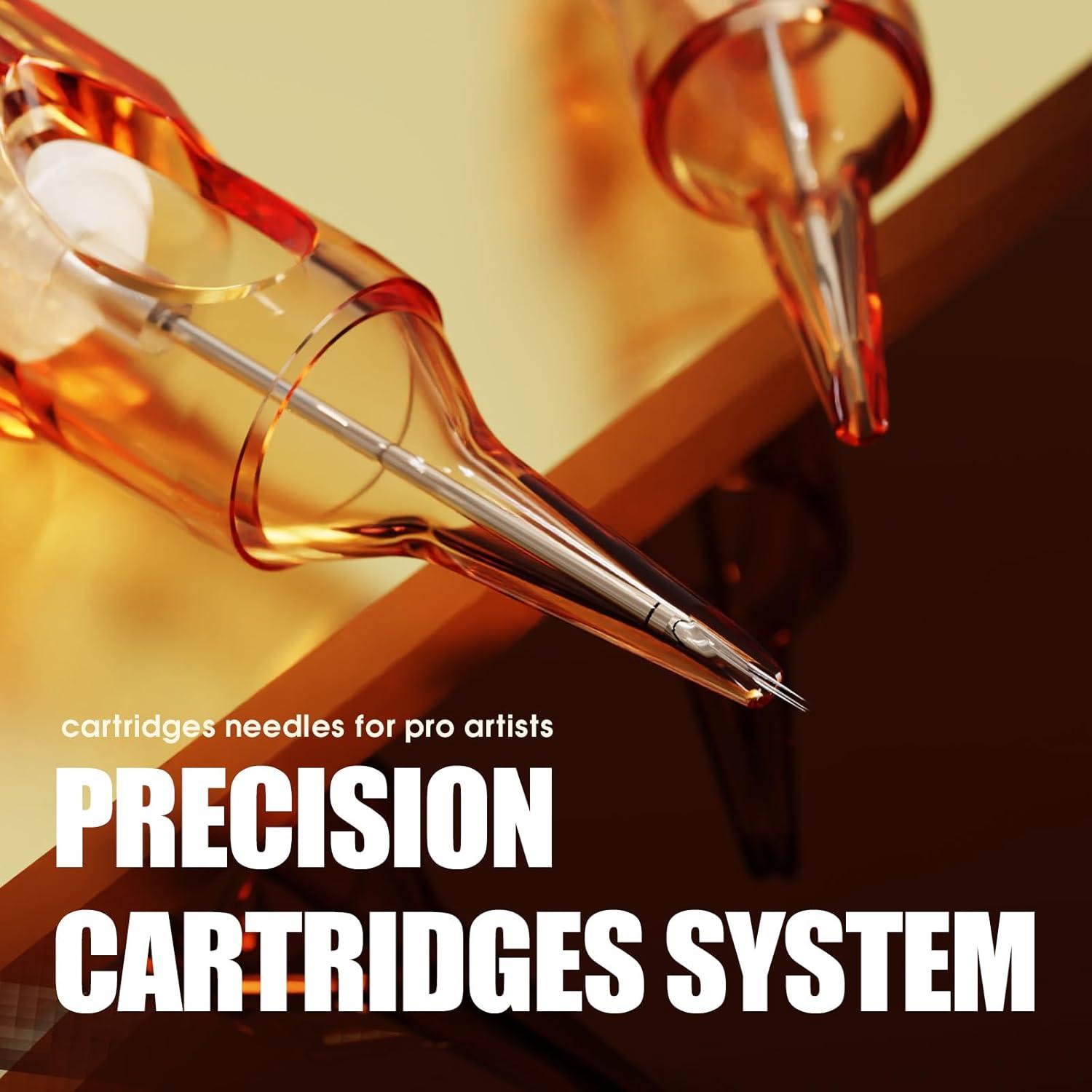 Cartuchos de Agujas de Tatuaje Dragonhawk Pro 1207RL 20Pcs