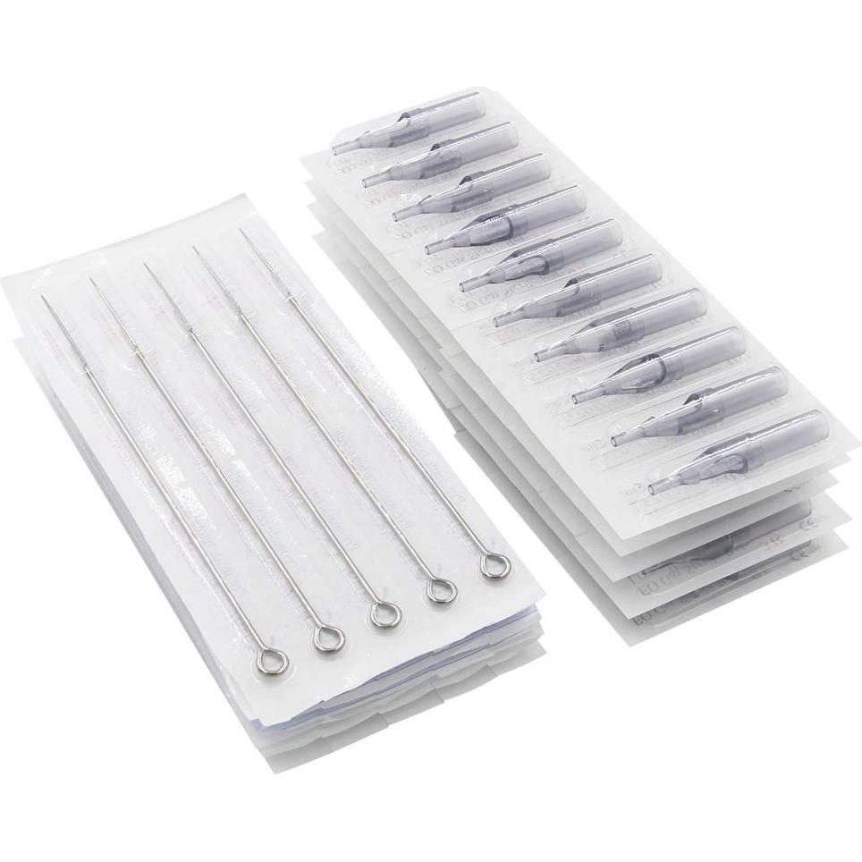 Kit de Agujas y Puntas de Tatuaje Autdor 100 Piezas Esterilizadas
