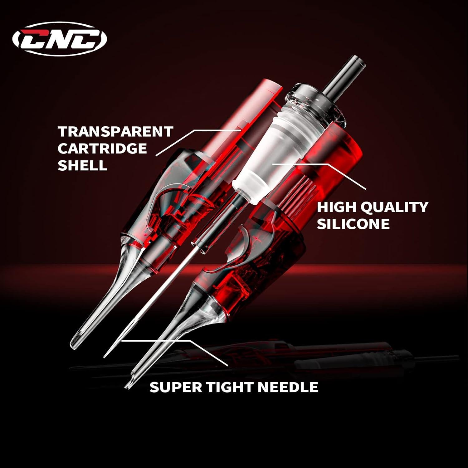 Cartuchos de Agujas de Tatuaje CNC 20pcs Mezclados #10 RM