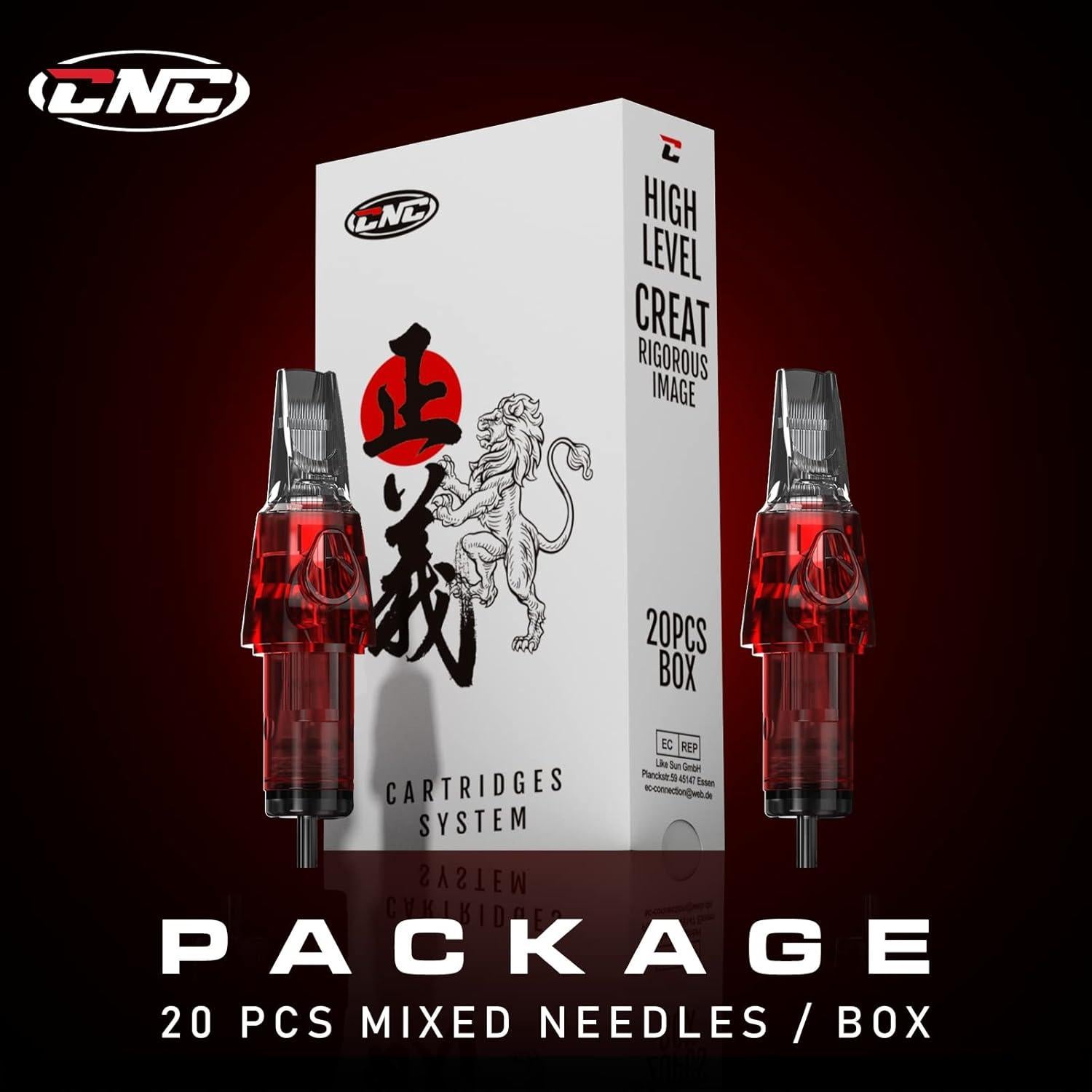 Cartuchos de Agujas de Tatuaje CNC 20pcs Mezclados #10 RM