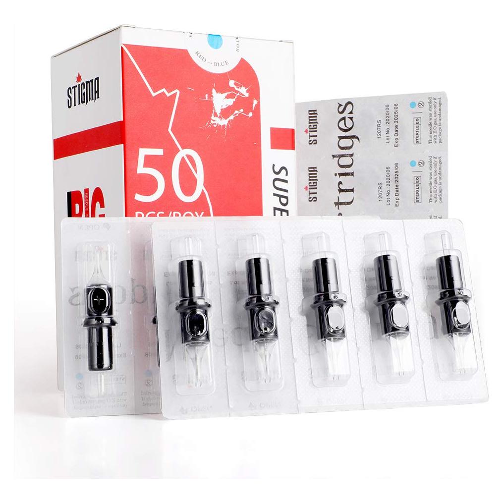 Agujas de Tatuaje Desechables STIGMA #10 Bugpin 50Pcs