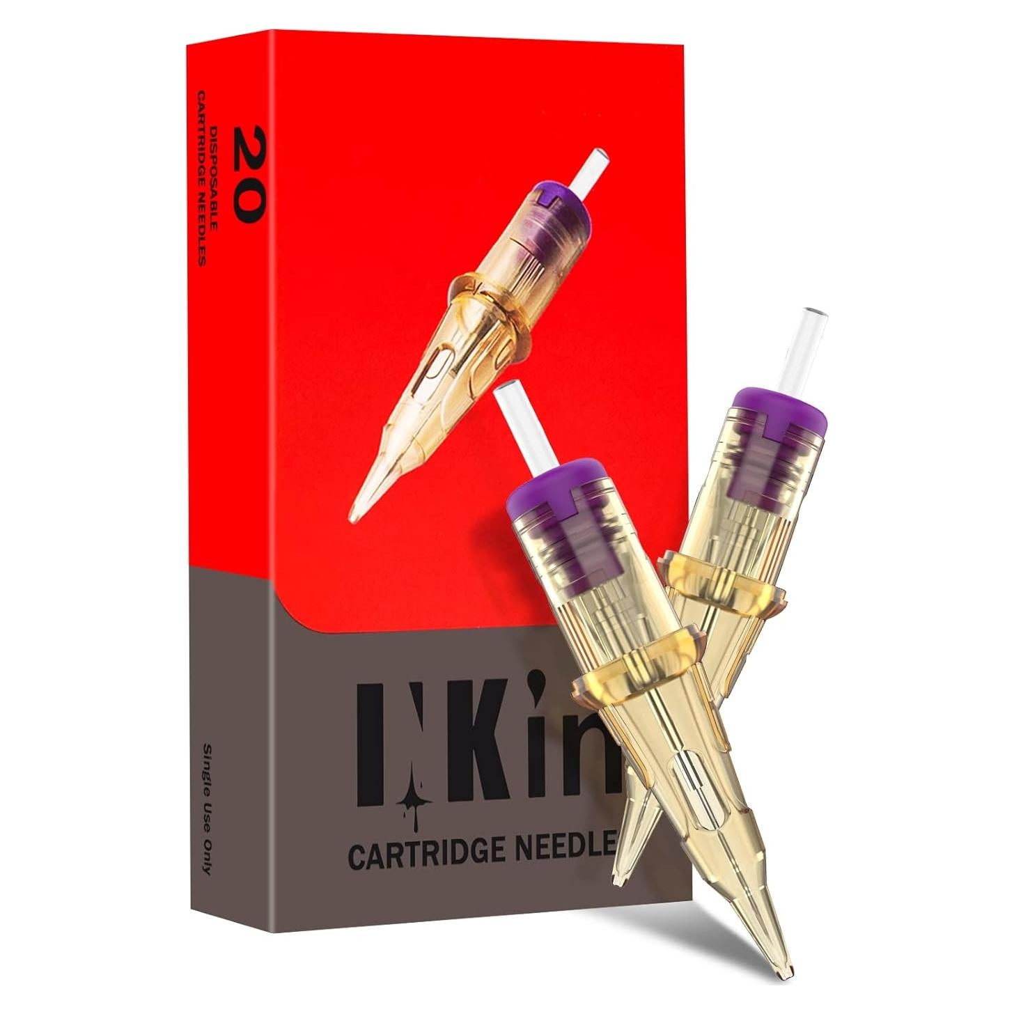 Agujas de Cartucho de Tatuaje INKin 0.35mm Liner Permanente 20Pcs